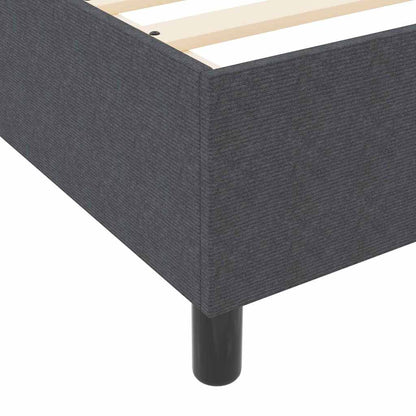 Box Spring Bed Dark grey 80 x 200 cm Corduroy fabric