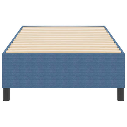 Box Spring Bed Blue 80 x 200 cm Corduroy fabric