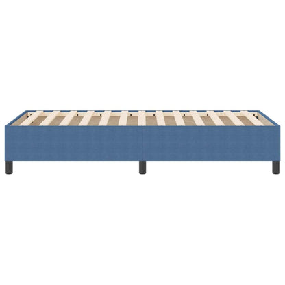 Box Spring Bed Blue 80 x 200 cm Corduroy fabric