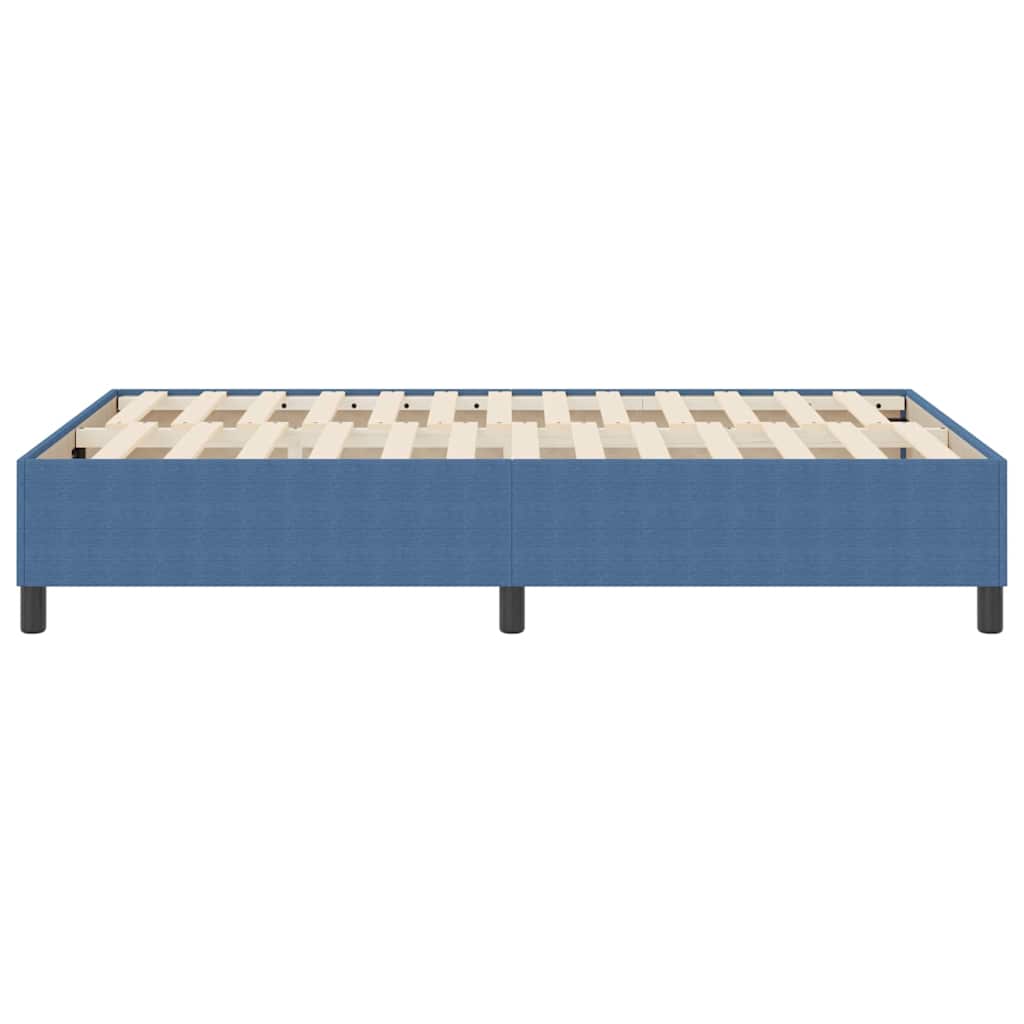 Box Spring Bed Blue 120 x 190 cm Corduroy fabric