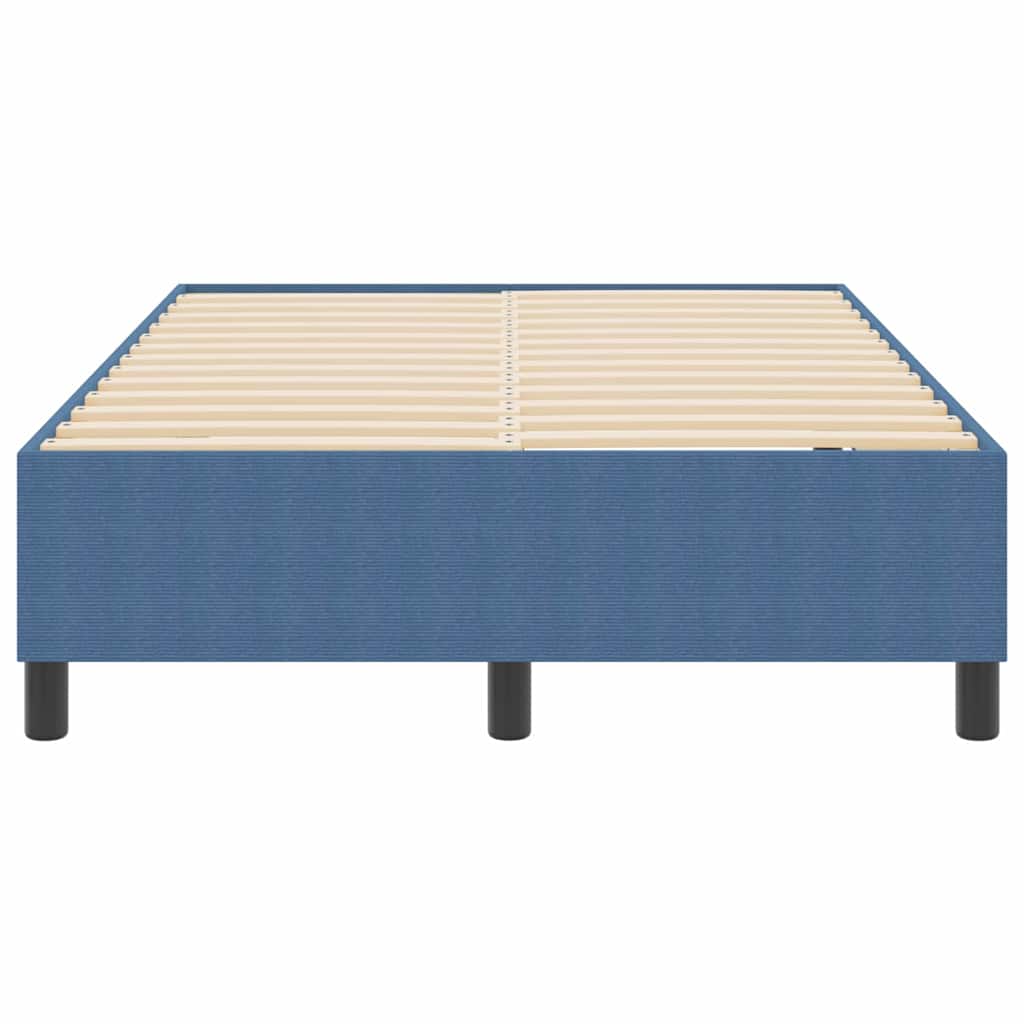 Box Spring Bed Blue 120 x 200 cm Corduroy fabric
