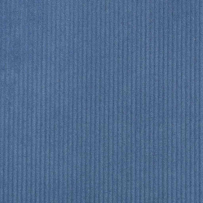 Box Spring Bed Blue 140 x 190 cm Corduroy fabric