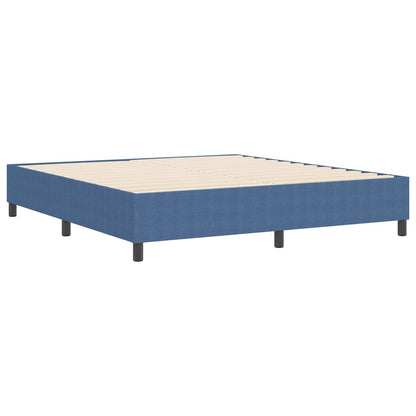 Box Spring Bed Blue 180 x 200 cm Corduroy fabric