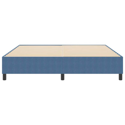 Box Spring Bed Blue 180 x 200 cm Corduroy fabric