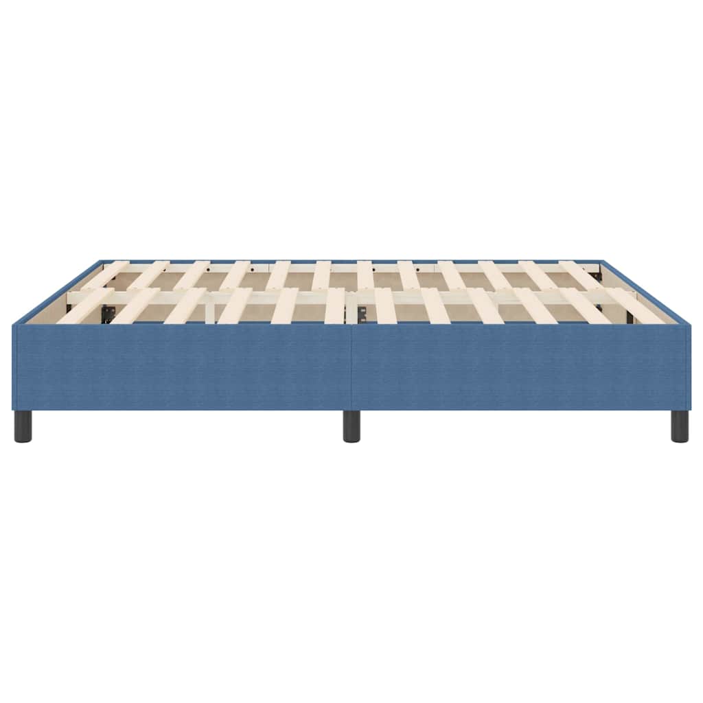 Box Spring Bed Blue 180 x 200 cm Corduroy fabric