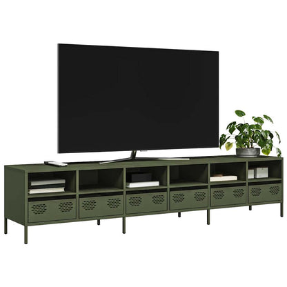 TV Cabinet Olive Green 202x39x43.5 cm Cold-rolled Steel