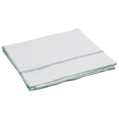 Cleaning Cloths 5 pcs White with Green Stripes 50x60 cm