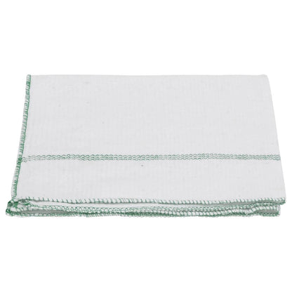Cleaning Cloths 5 pcs White with Green Stripes 50x60 cm