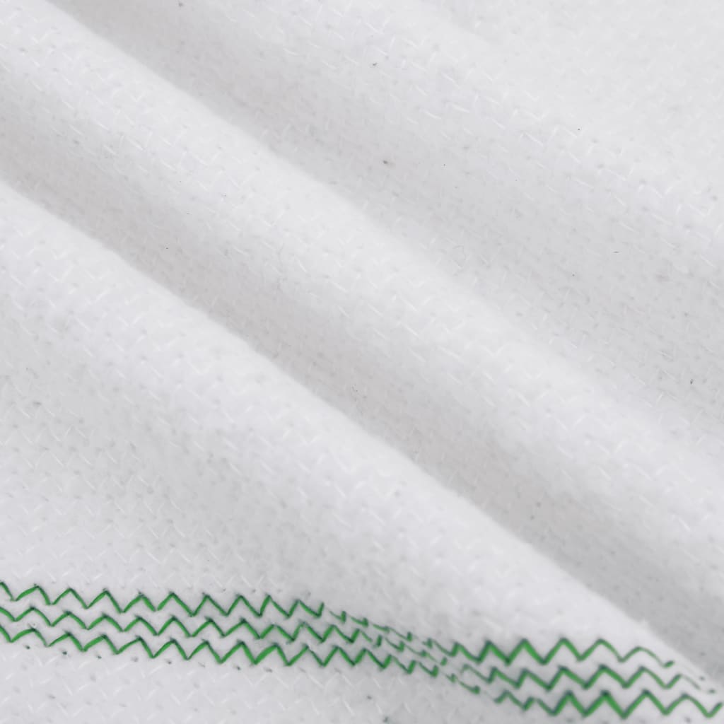 Cleaning Cloths 10 pcs White with Green Stripes 50x60 cm