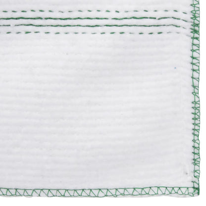 Cleaning Cloths 10 pcs White with Green Stripes 50x60 cm
