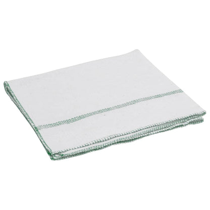 Cleaning Cloths 50 pcs White with Green Stripes 50x60 cm