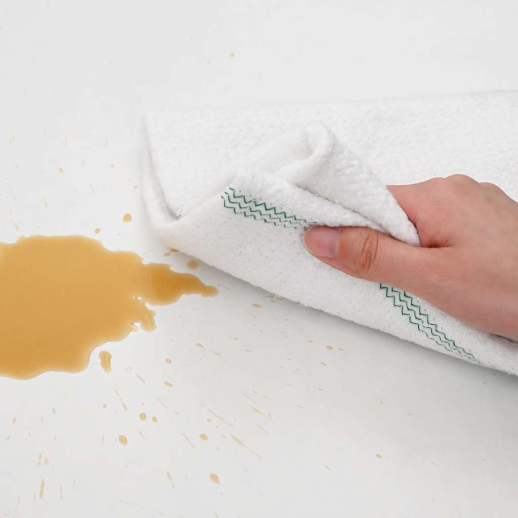 Cleaning Cloths 50 pcs White with Green Stripes 50x60 cm