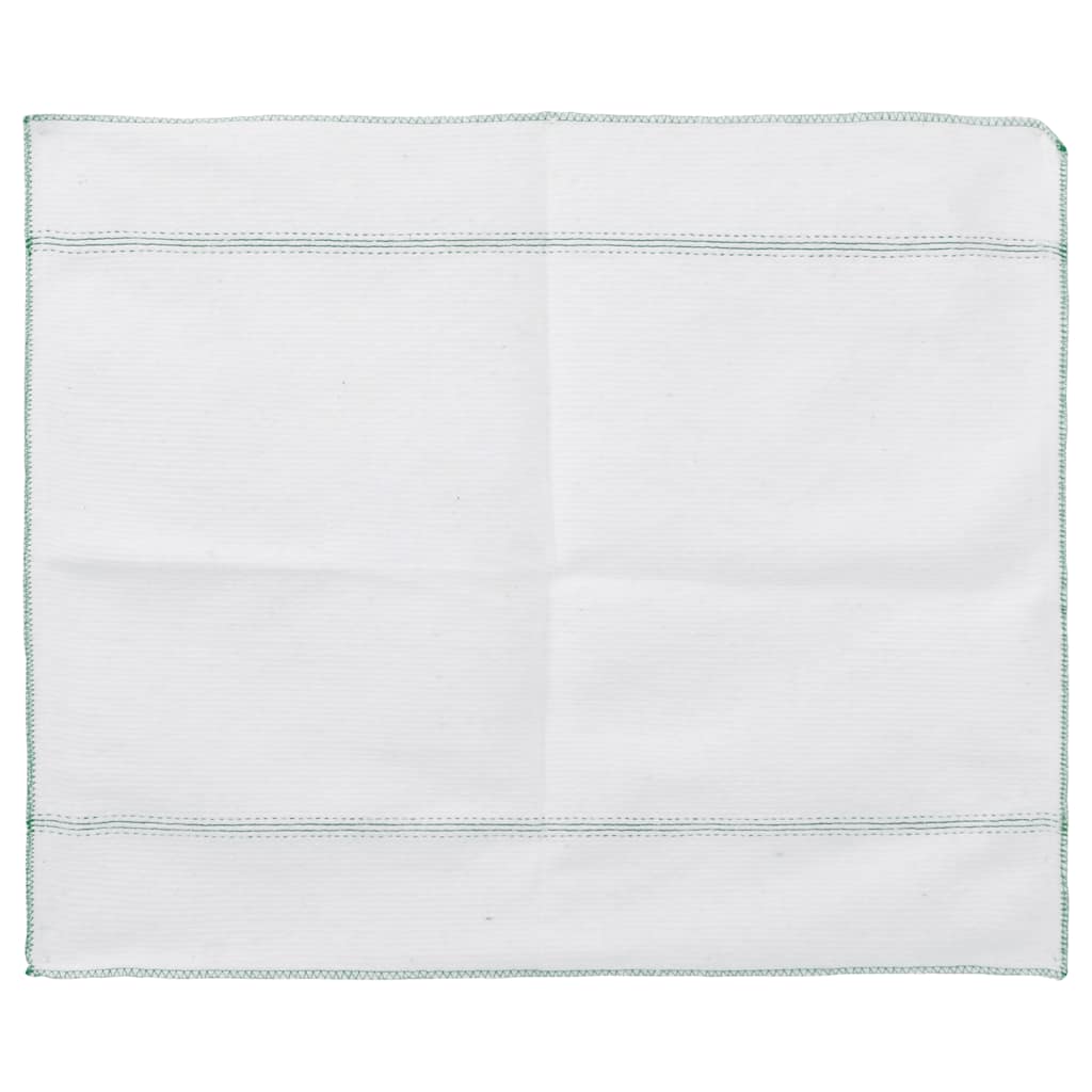 Cleaning Cloths 50 pcs White with Green Stripes 50x60 cm