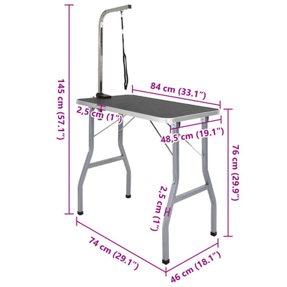 Bath Grooming Table for Dogs Cats Pets Adjustable 1 Loop