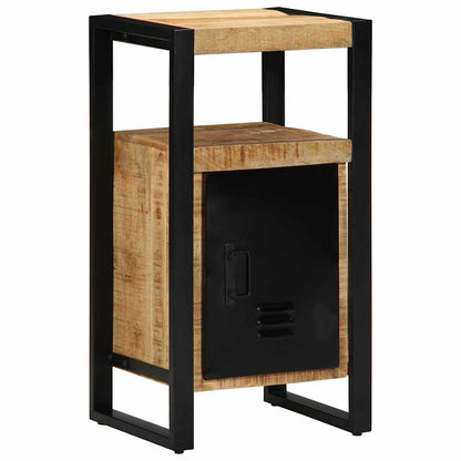 Bathroom Furniture Set 2 pcs Brown Soild rough mango wood