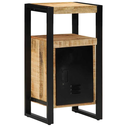 Bathroom Furniture Set with Shelf 4 pcs Brown Solid Mango Wood