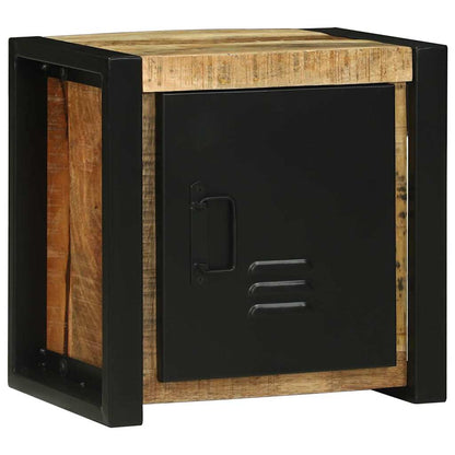 Bathroom Furniture Set with Shelf 4 pcs Brown Solid Mango Wood