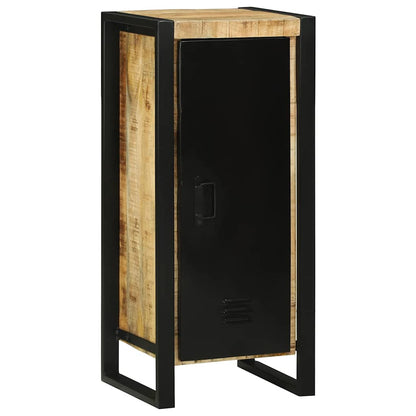Bathroom Furniture Set with Door 4 pcs Brown Solid Mango Wood