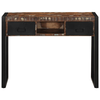 Console Table Multicolour 100x35x75 cm Solid Wood Reclaimed
