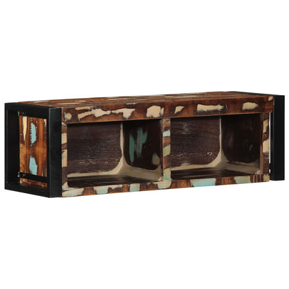 TV Cabinet Multicolour 80x30x25 cm Solid Wood Reclaimed