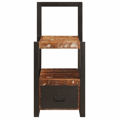 Valet Stand Multicolour 40 x 40 x 90 cm Solid Reclaim wood