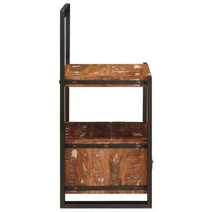 Valet Stand Multicolour 40 x 40 x 90 cm Solid Reclaim wood