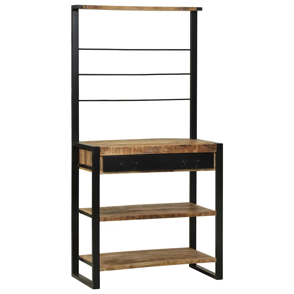 Kitchen Rack Brown 80 x 40 x 160 cm Solid Mango wood