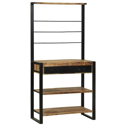 Kitchen Rack Brown 80 x 40 x 160 cm Solid Mango wood