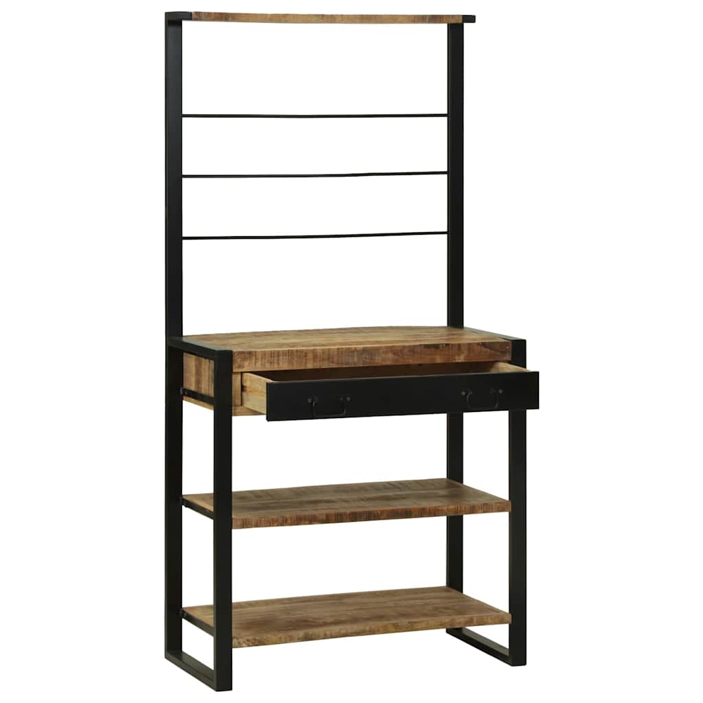 Kitchen Rack Brown 80 x 40 x 160 cm Solid Mango wood