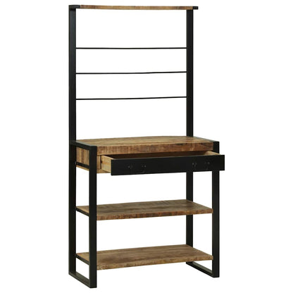 Kitchen Rack Brown 80 x 40 x 160 cm Solid Mango wood