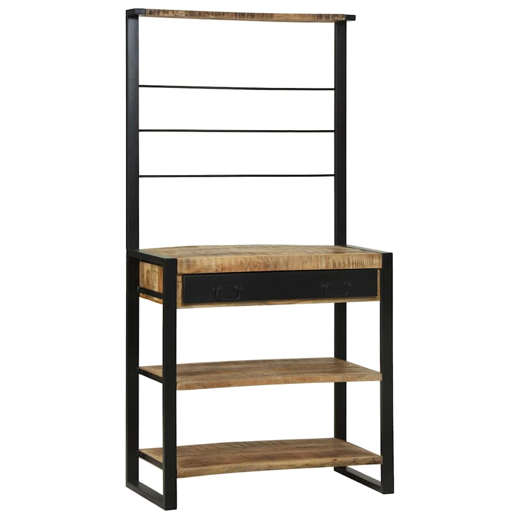 Kitchen Rack Brown 80 x 40 x 160 cm Solid Mango wood