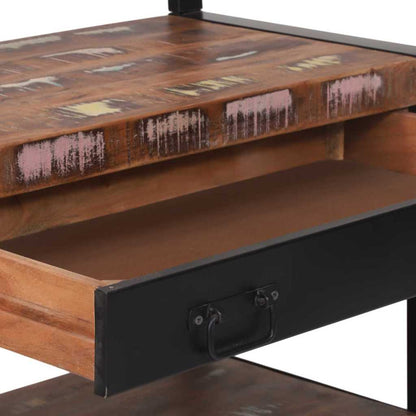 Kitchen Rack Multicolour 80 x 40 x 160 cm Solid Reclaim wood