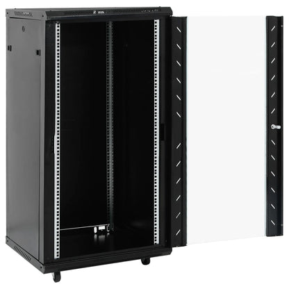 22U Network Cabinet 19" IP20 Black 60x60x120 cm