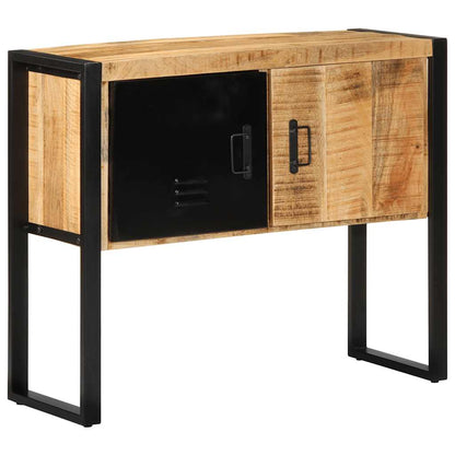 Console Cabinet 90x35x75 cm Solid Rough Wood Mango