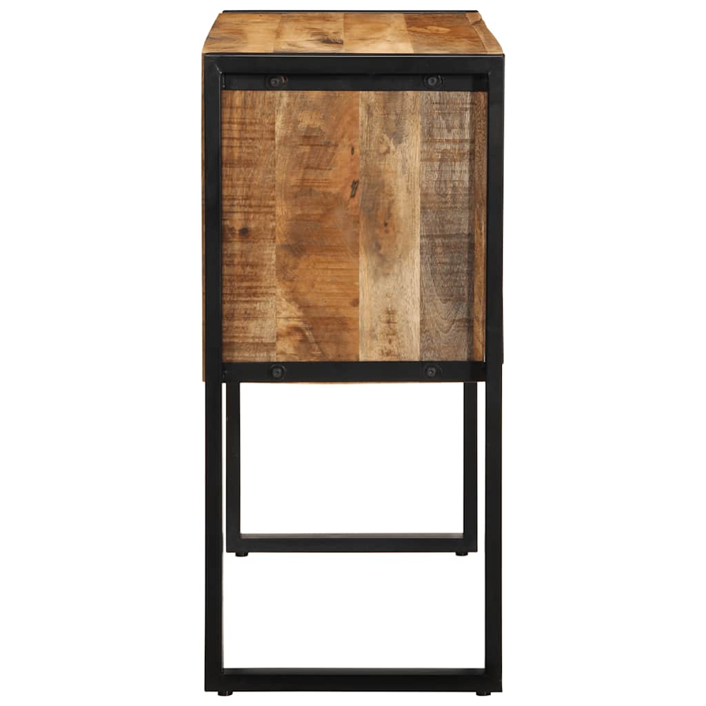 Console Cabinet 90x35x75 cm Solid Rough Wood Mango