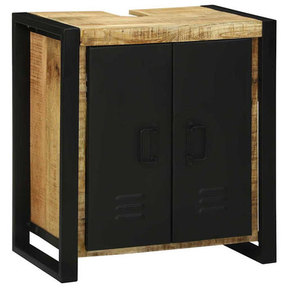 Sink Cabinet with Door Brown 55 x 35 x 60 cm Solid Mango wood