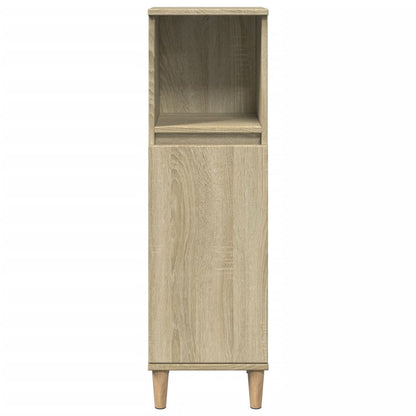 3 Piece Bathroom Furniture Set Sonoma Oak Engineered Wood