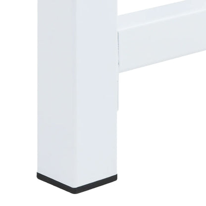 Double Washing Machine Pedestal with Pull-Out Shelves White