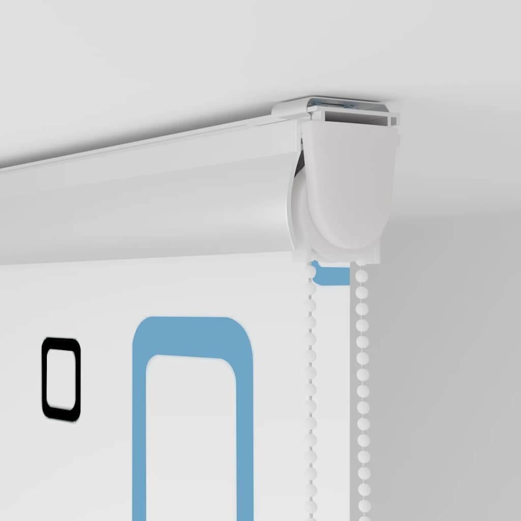 Shower Roller Blind with Cassette 130x240 cm Fabric Width 126 cm