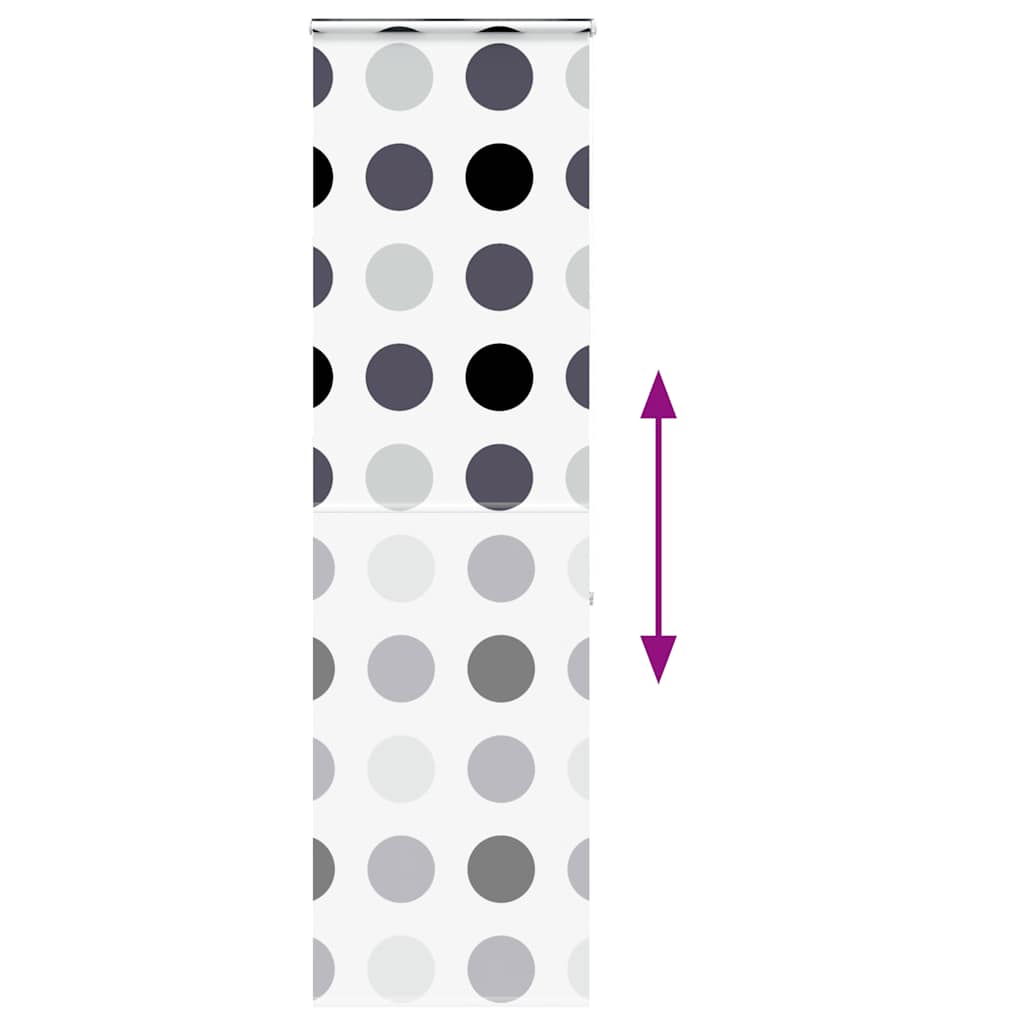Shower Roller Blind with Cassette 80x240 cm Fabric Width 76 cm