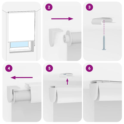 Shower Roller Blind with Cassette 90x240 cm Fabric Width 86 cm
