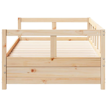 Daybed without Mattress Natural 80x200 cm Solid Wood Pine