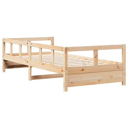 Daybed without Mattress Natural 80x200 cm Solid Wood Pine