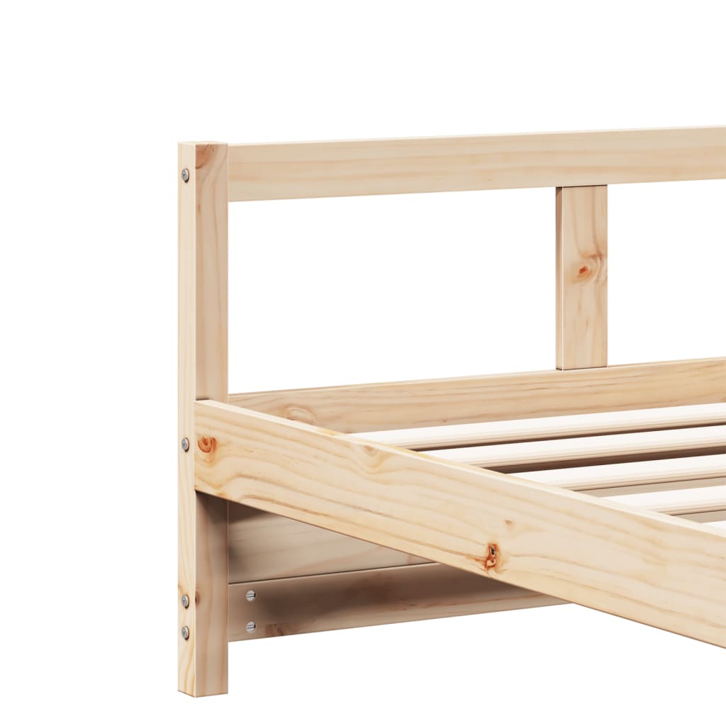 Daybed without Mattress Natural 80x200 cm Solid Wood Pine