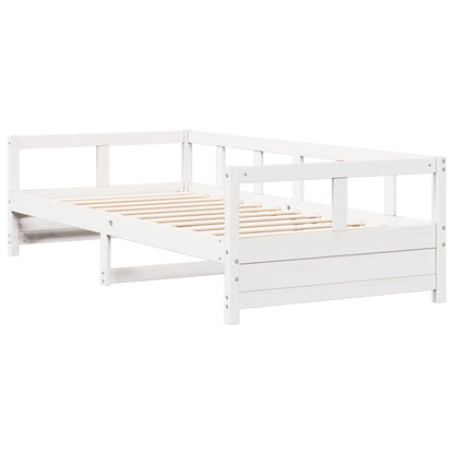 Daybed without Mattress White 80x200 cm Solid Wood Pine