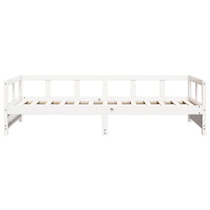 Daybed without Mattress White 80x200 cm Solid Wood Pine