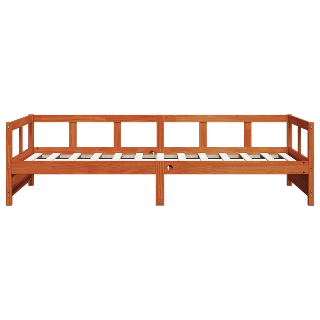 Daybed without Mattress Wax Brown 90x190 cm Single Solid Wood Pine
