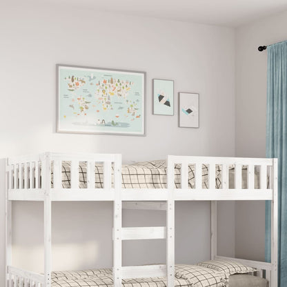 Children's Bed without Mattress White 75x190 cm Solid Wood Pine