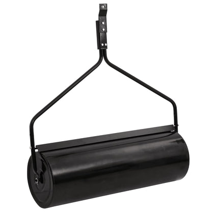 Garden Lawn Roller Pull with Aerator Clamps Black 63 L Iron