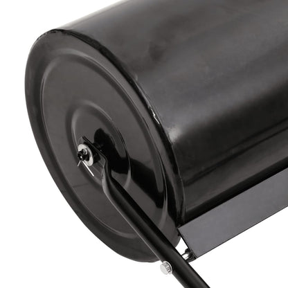 Garden Lawn Roller Pull with Aerator Clamps Black 63 L Iron